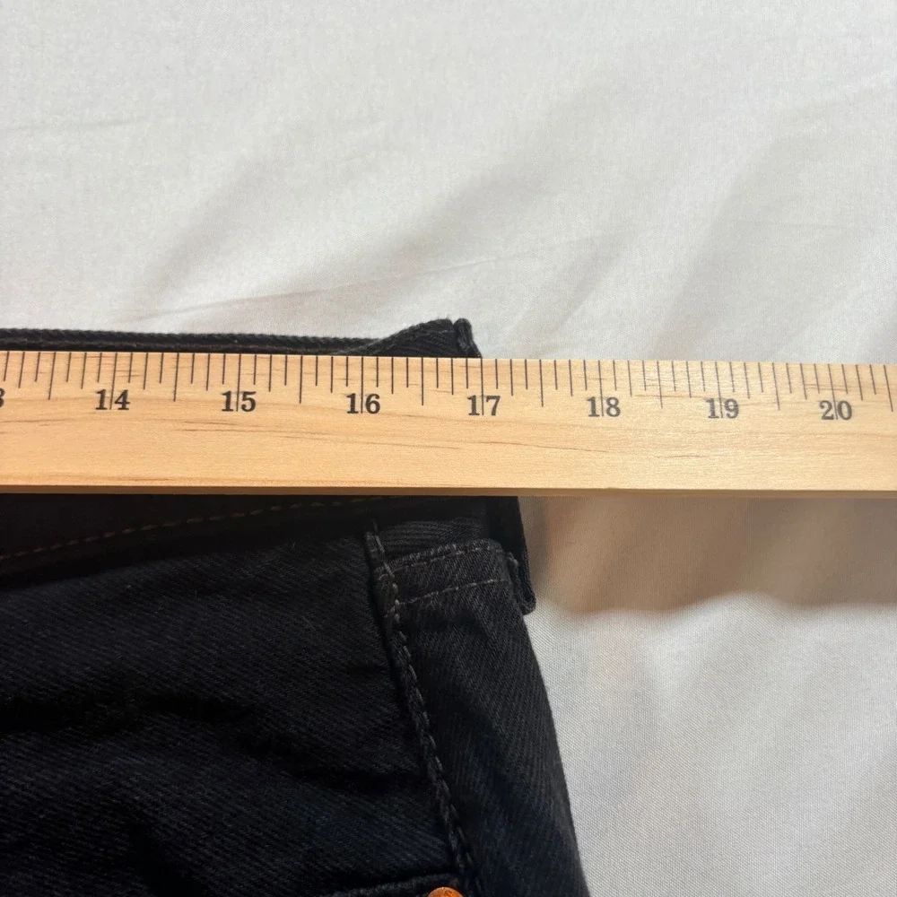 Levi's 501 Original Fit Jeans Mens 34x30 Black Straight Leg Cotton Button Fly